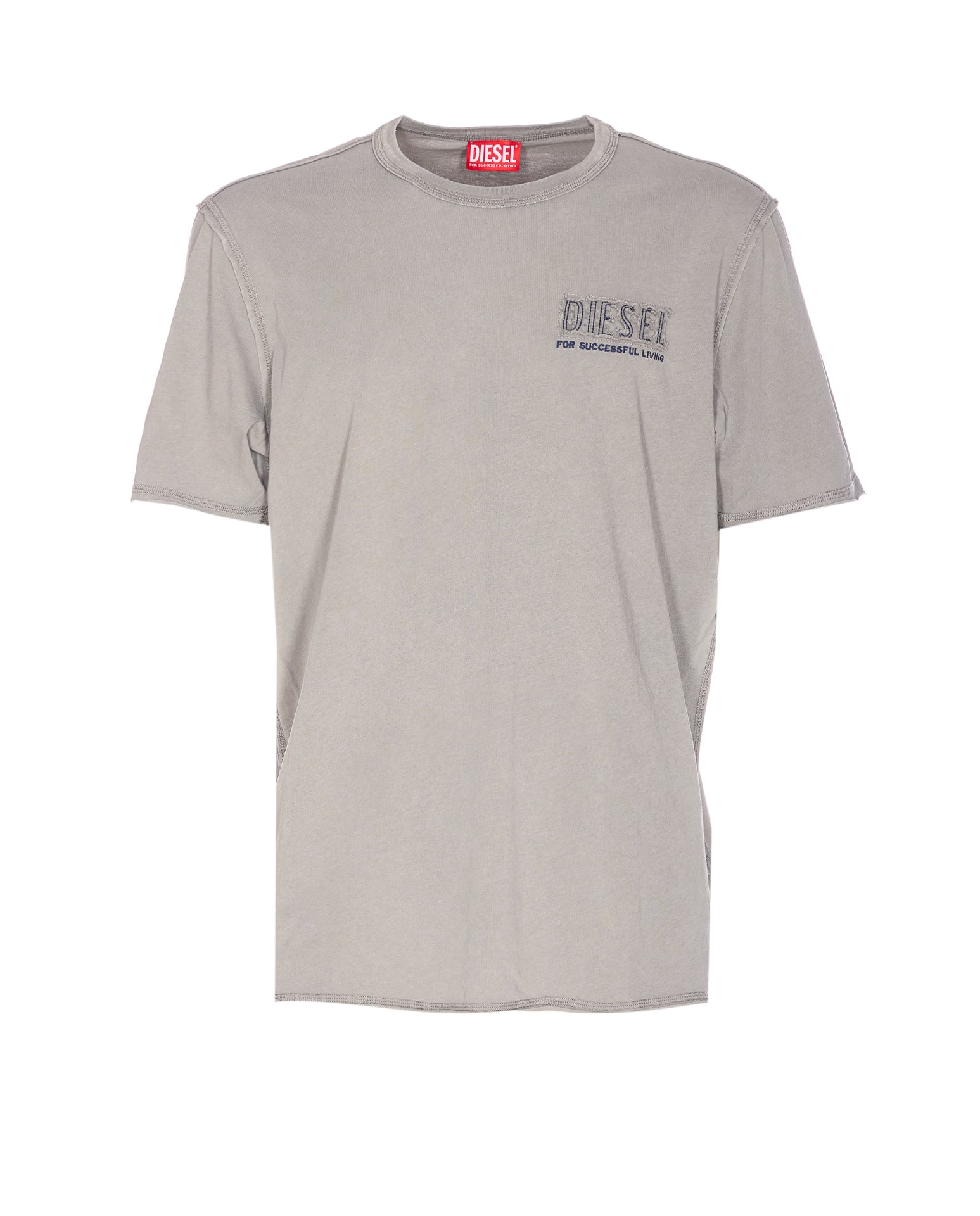 Diesel T-shirts and Polos Grey Cotton