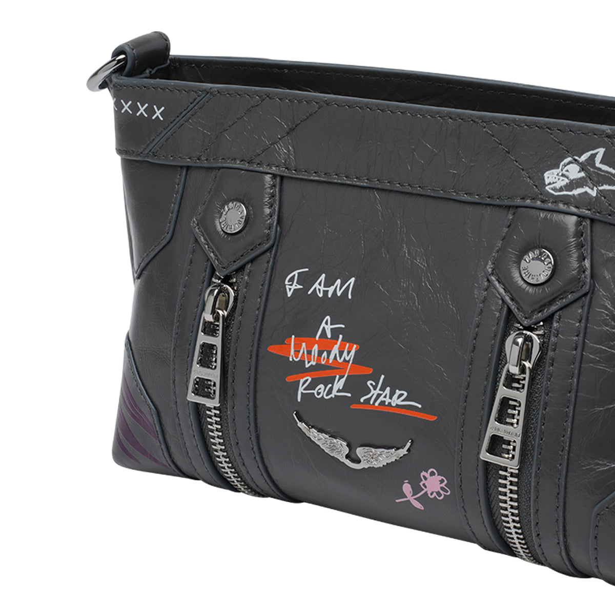Zadig & Voltaire Bags Grey Calf Leather