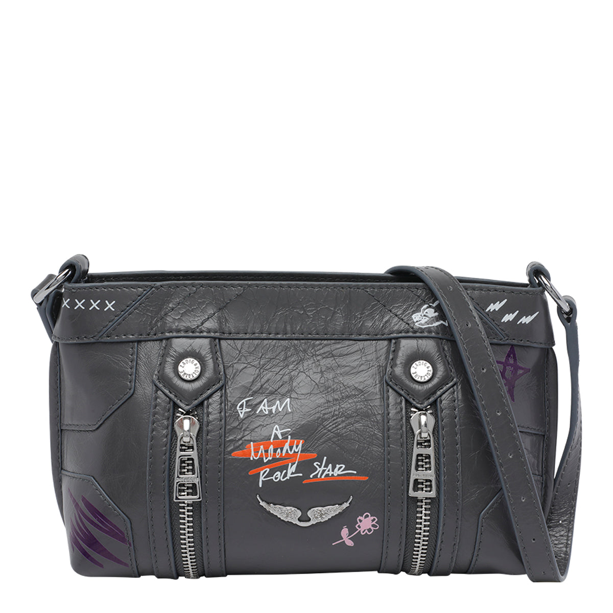 Zadig & Voltaire Bags Grey Calf Leather