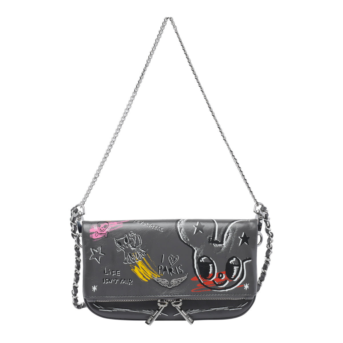 Zadig & Voltaire Bags Grey Calf Leather