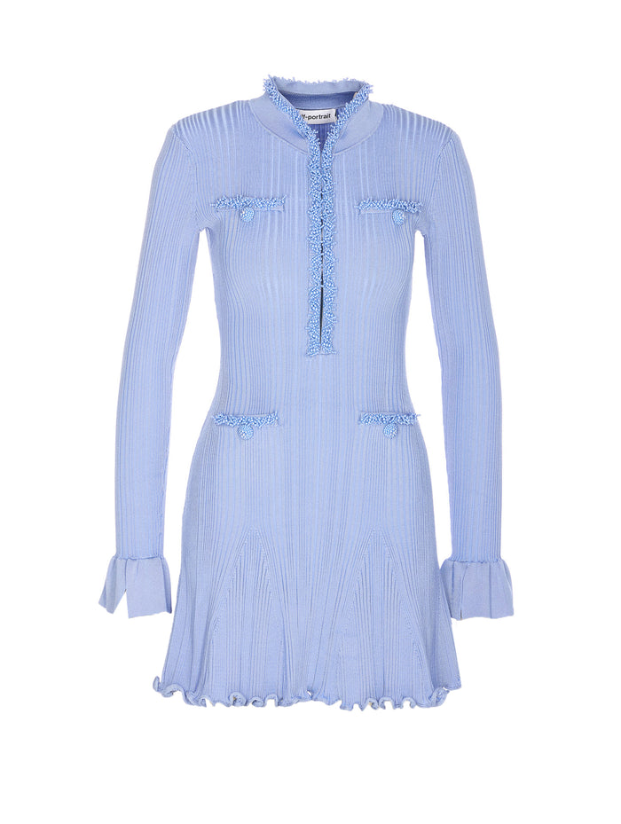 SELF PORTRAIT Dresses Blue Viscose