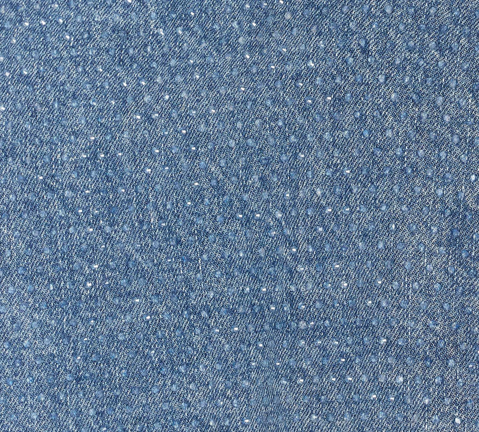 SELF PORTRAIT Top Blue Cotton