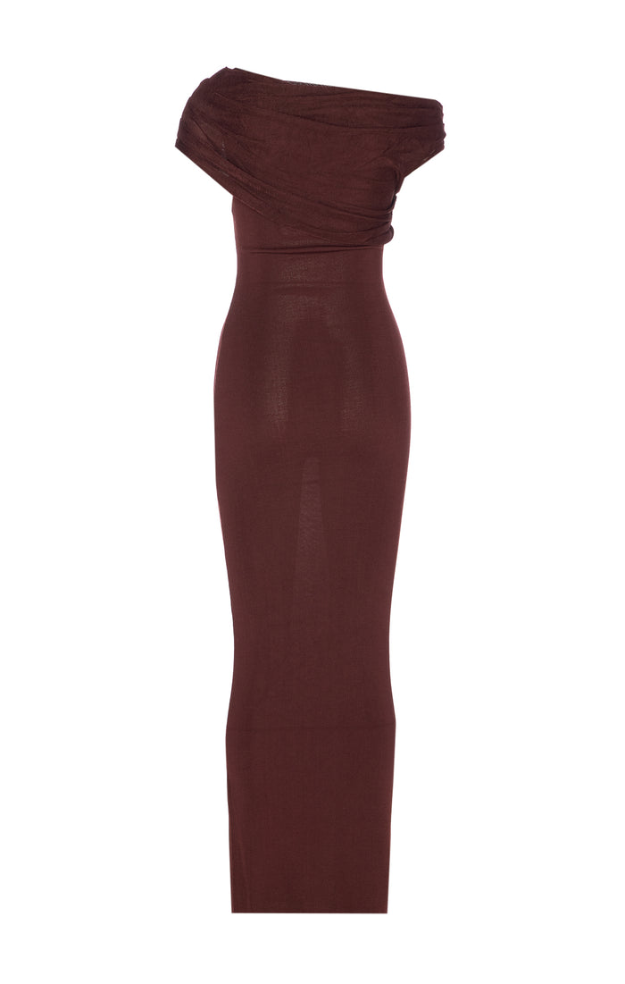 Self Portrait Dresses Brown Viscose