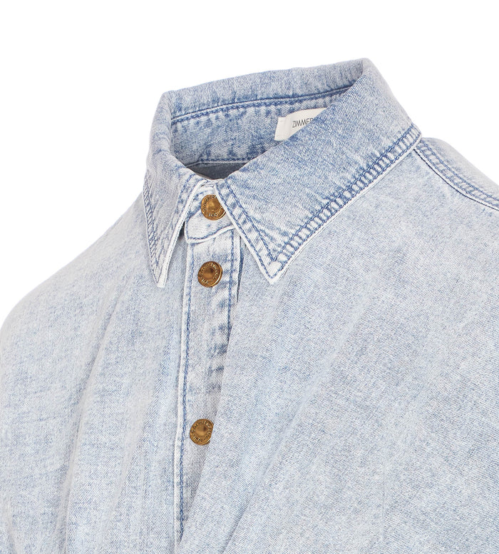 Zimmermann Top Blue Cotton