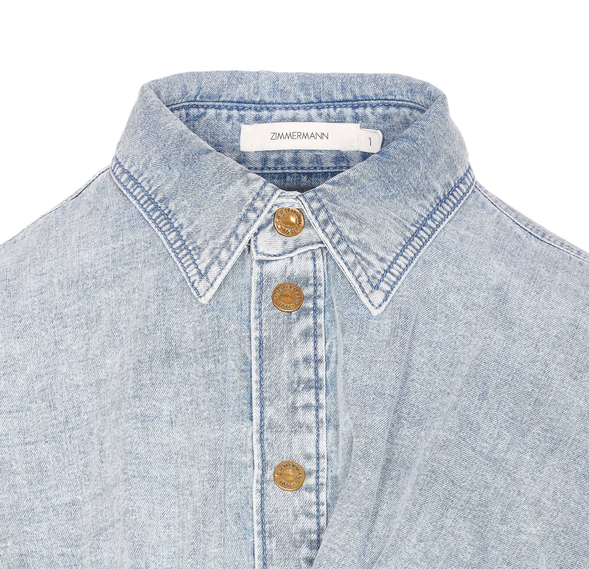 Zimmermann Top Blue Cotton
