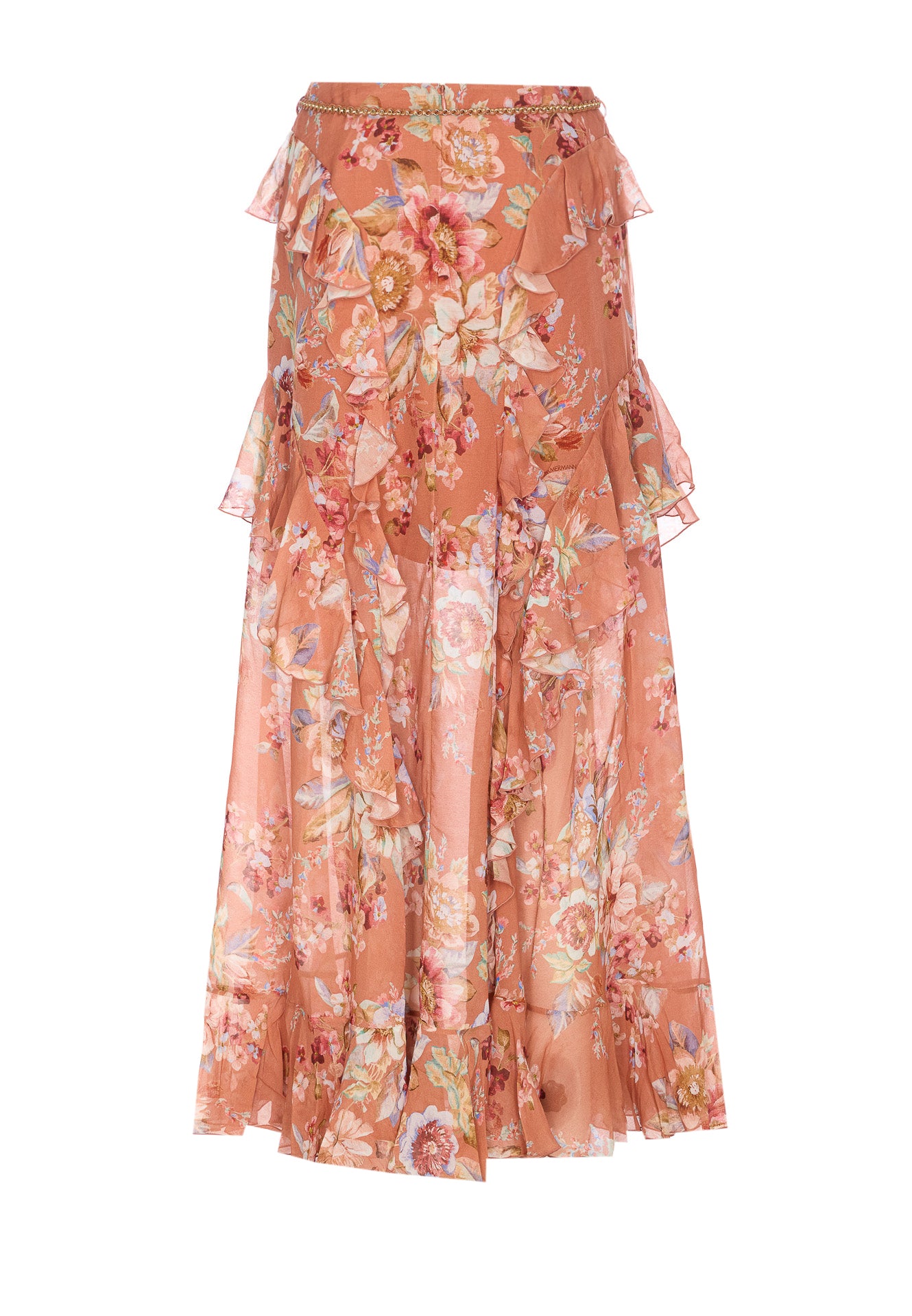 Zimmermann Skirts Orange Cotton