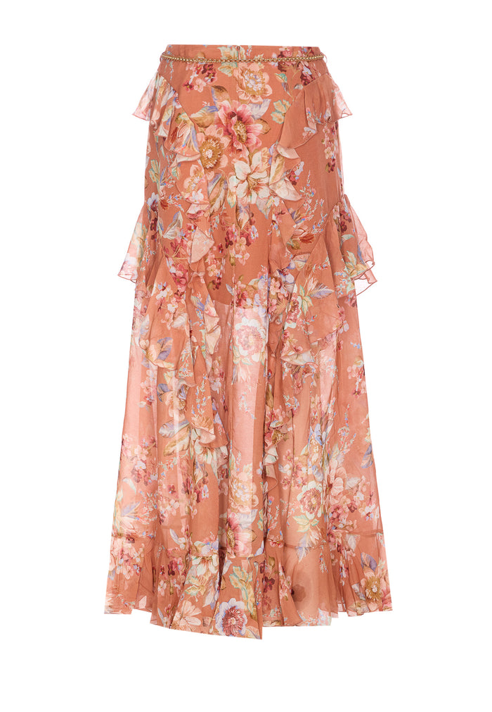 Zimmermann Skirts Orange Cotton