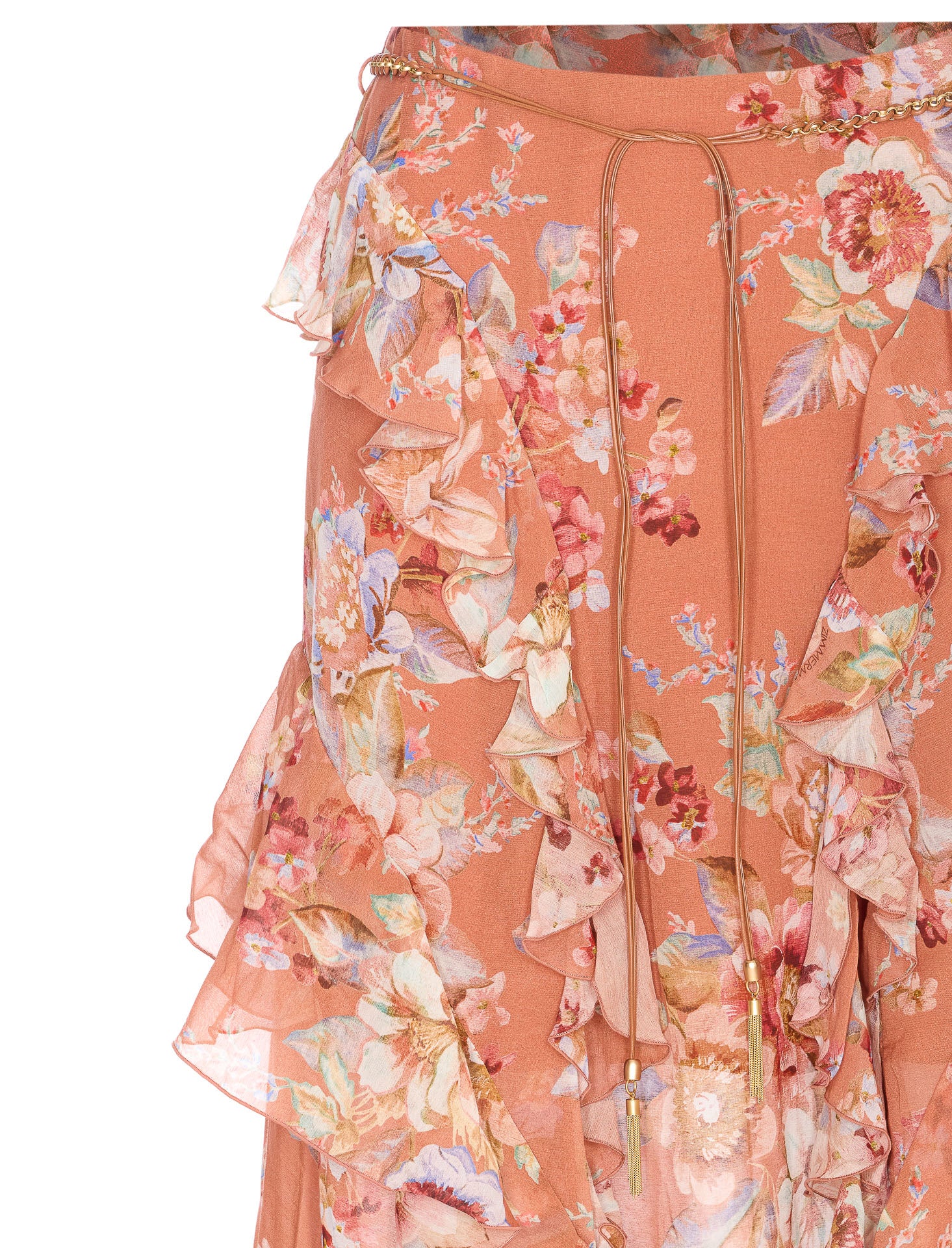 Zimmermann Skirts Orange Cotton