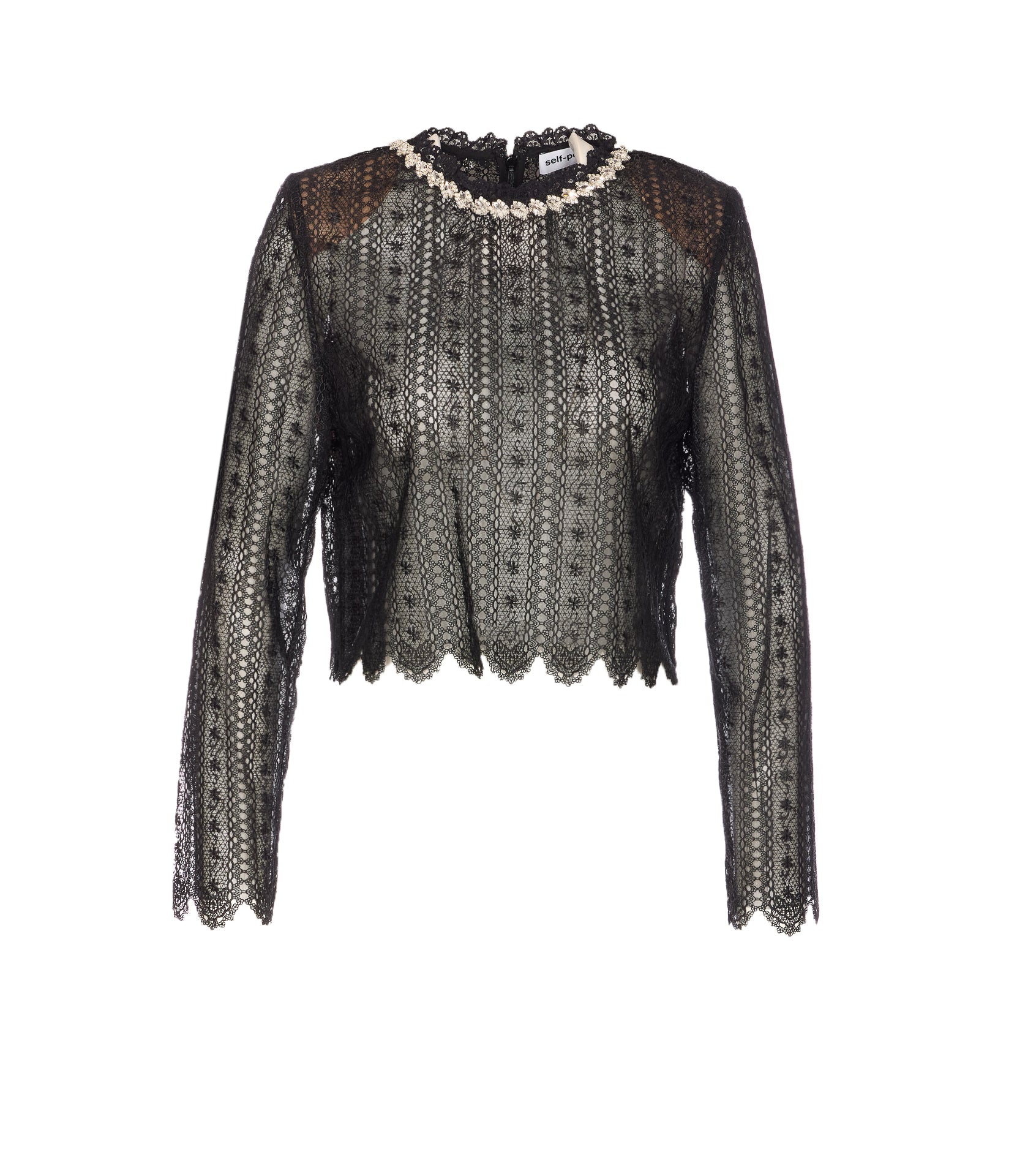 SELF PORTRAIT Top Black Polyester