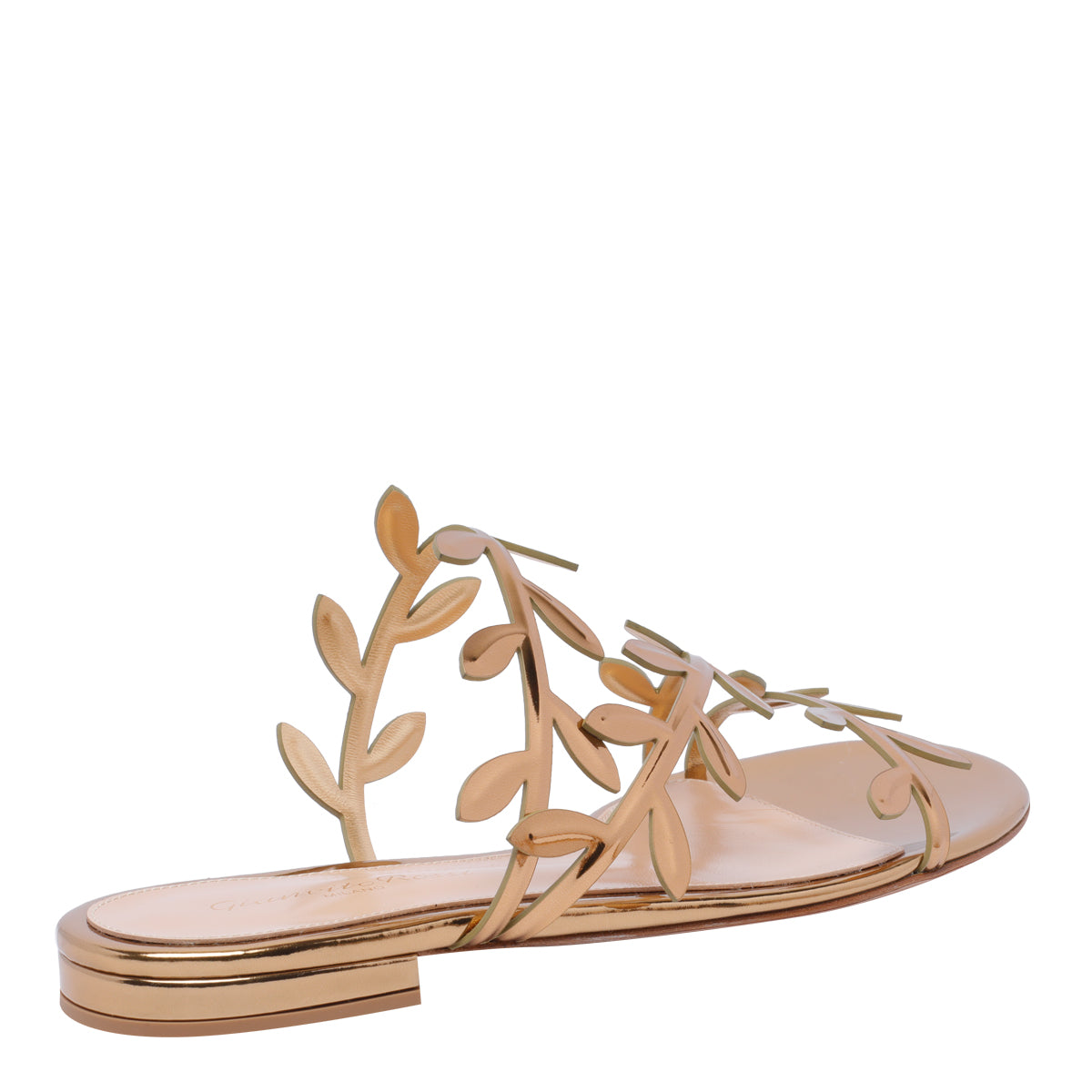 Gianvito Rossi Sandals Golden Calf Leather/leather Sole