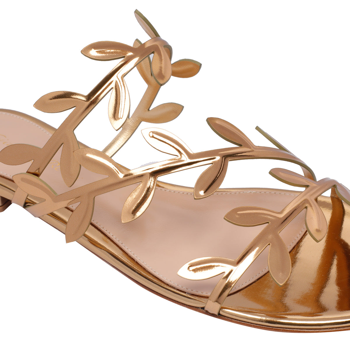 Gianvito Rossi Sandals Golden Calf Leather/leather Sole