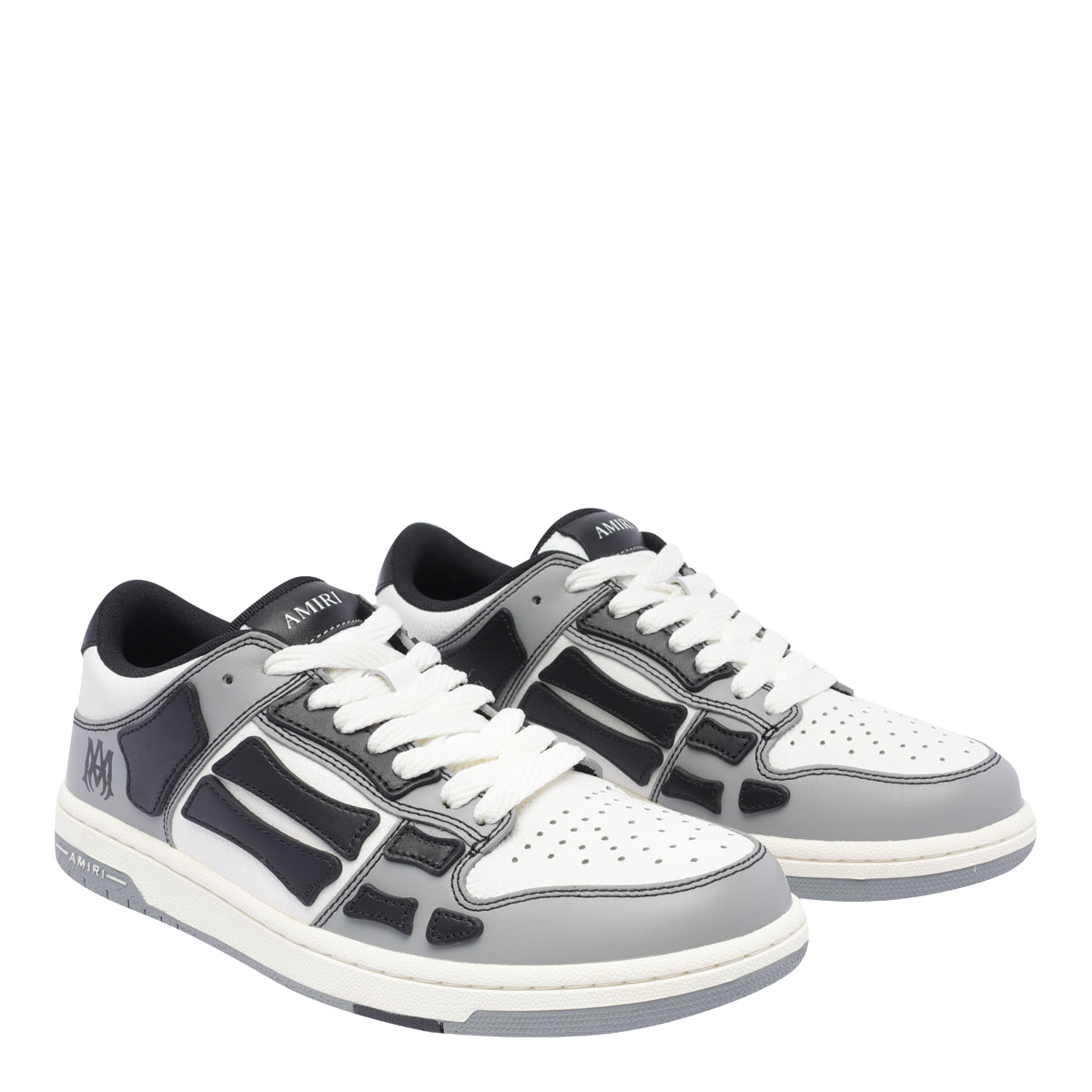 Amiri Sneakers Black Calf Leather/rubber Sole