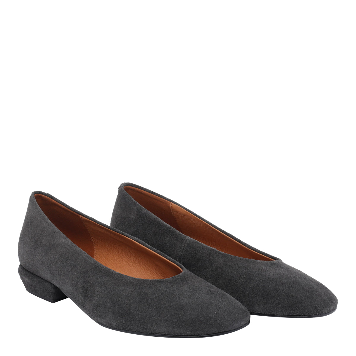 ANGEL ALARCON Flat shoes Grey Suede Leather/rubber Sole