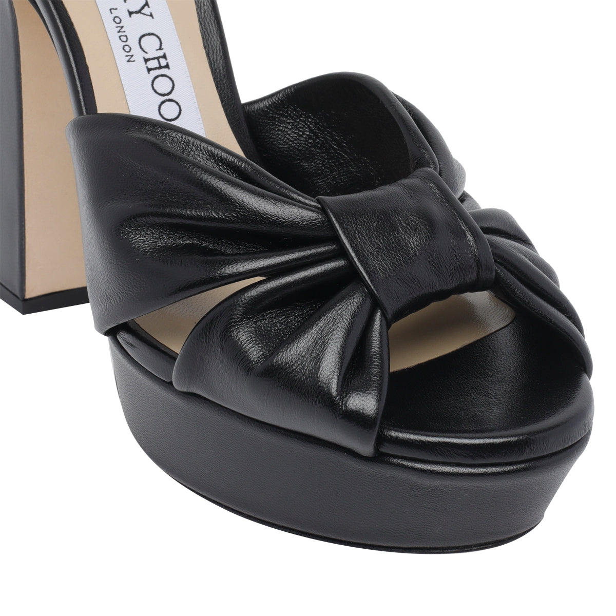 Jimmy Choo With Heel Black Calf Leather/leather Sole