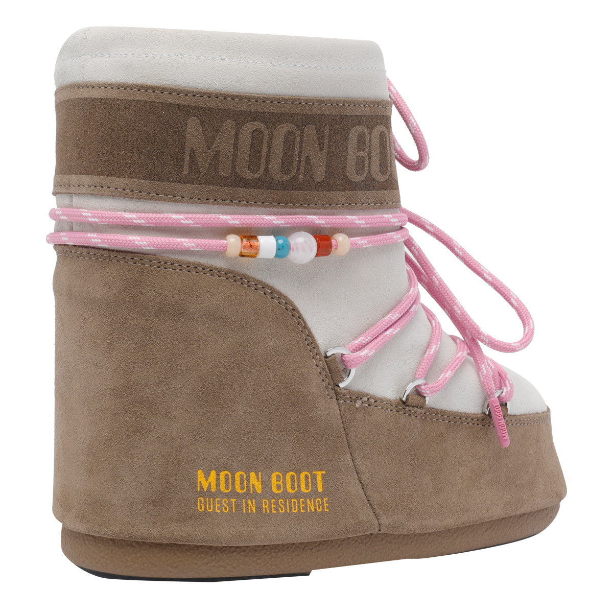 MOON BOOT X GUEST IN RESIDENCE Beige Suede Leather/rubber Sole
