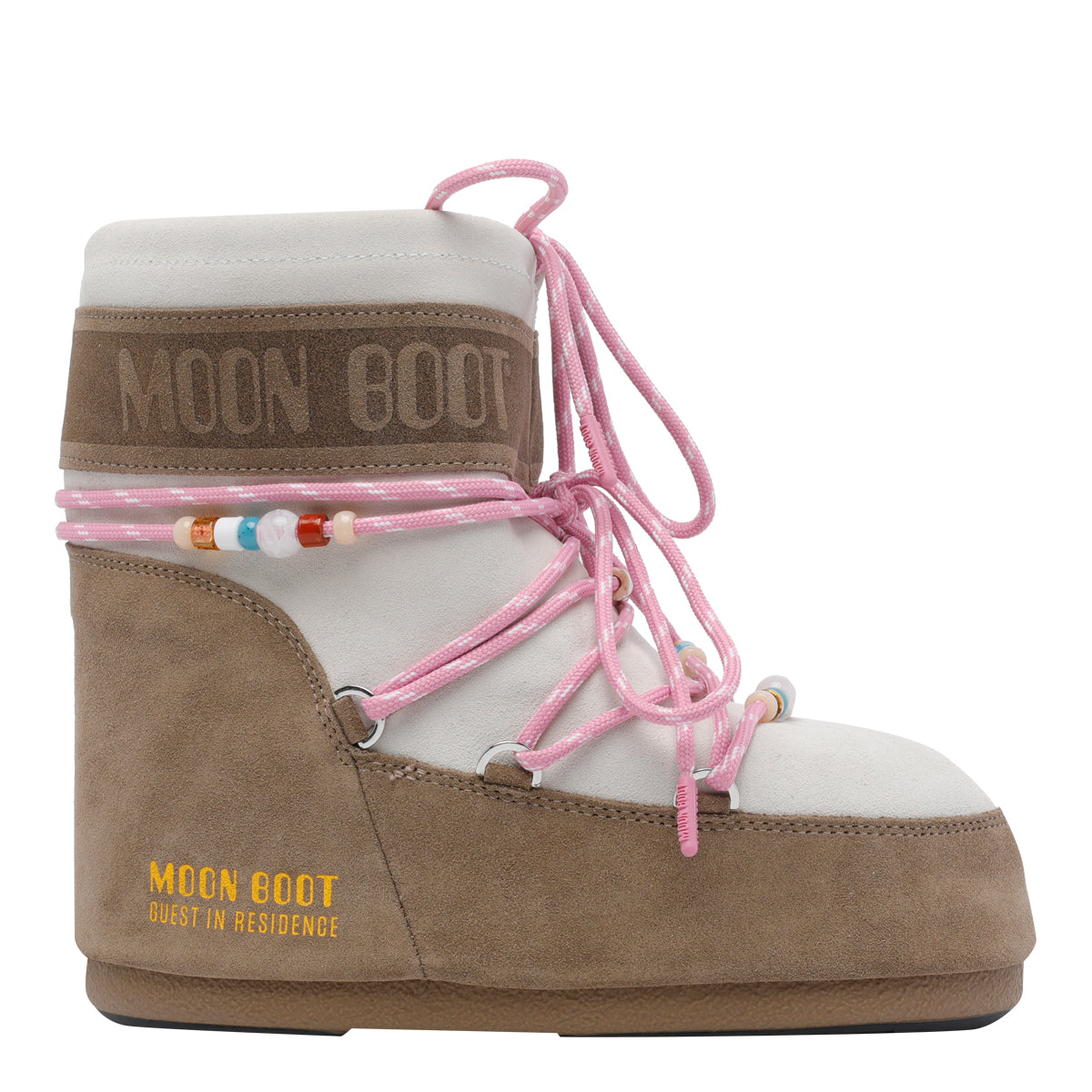 MOON BOOT X GUEST IN RESIDENCE Beige Suede Leather/rubber Sole