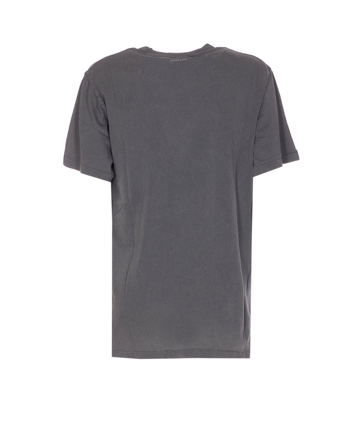 ANINE BING T-shirts and Polos Grey Cotton