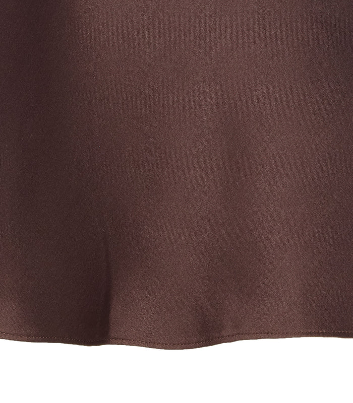 ANINE BING Top Brown Silk
