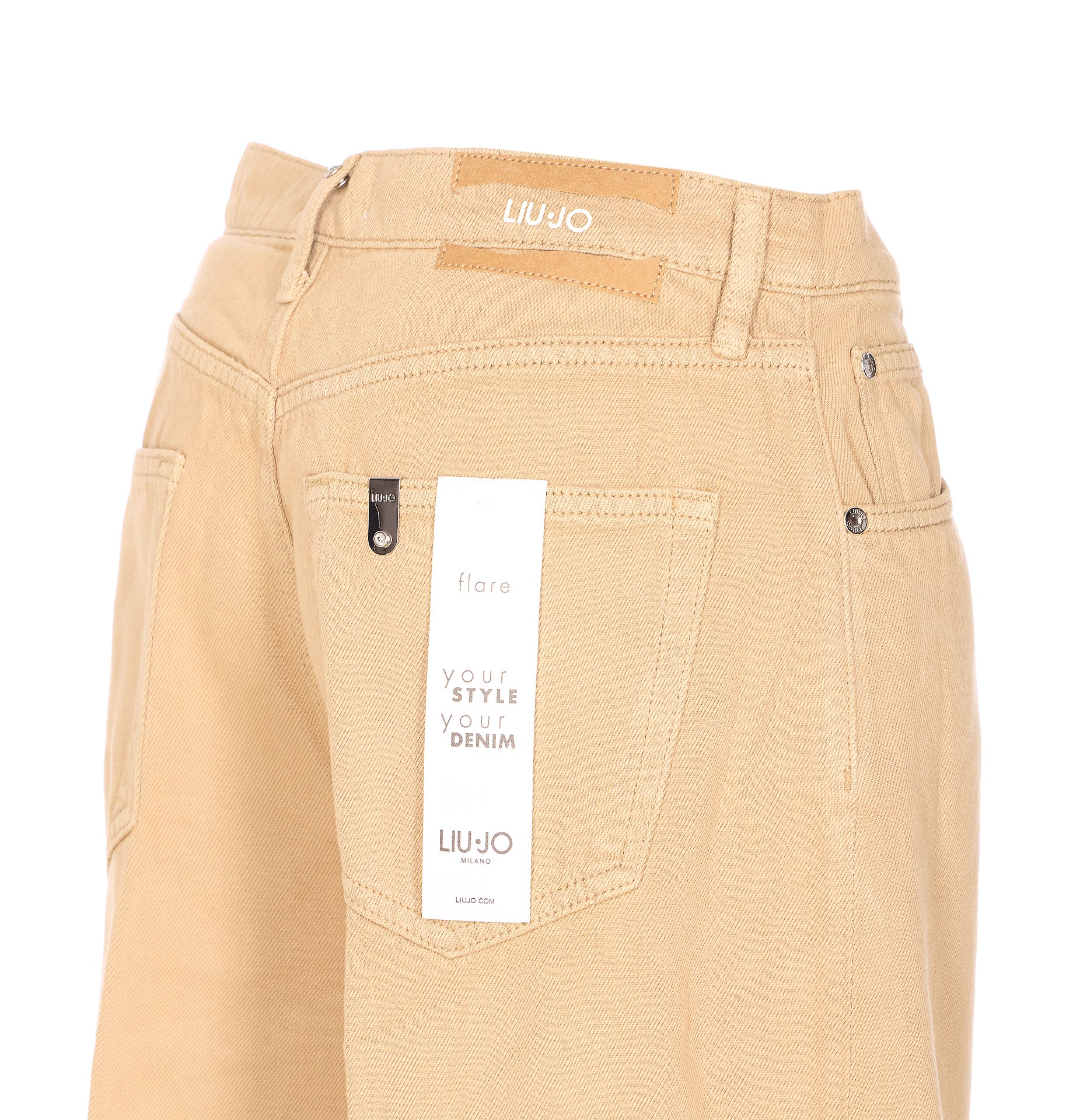 Liu Jo Trousers Beige Cotton