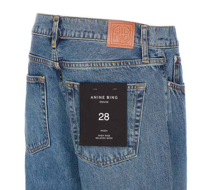 ANINE BING Jeans Blue Cotton