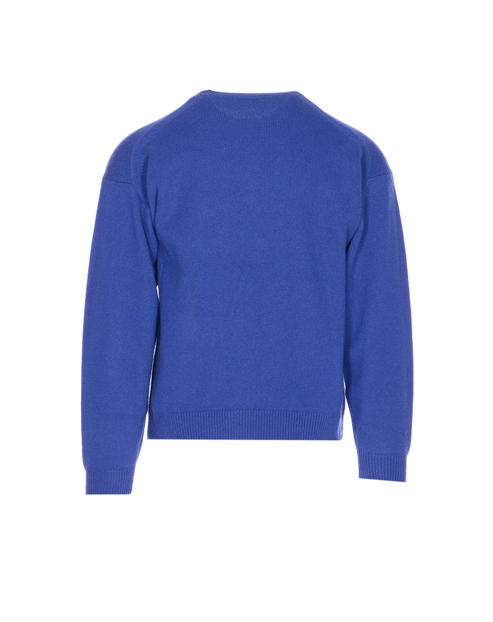 Auralee Sweaters Blue Cashmere