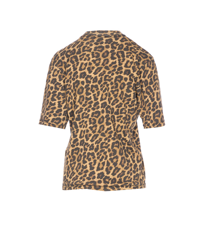 ANINE BING T-shirts and Polos Brown Cotton