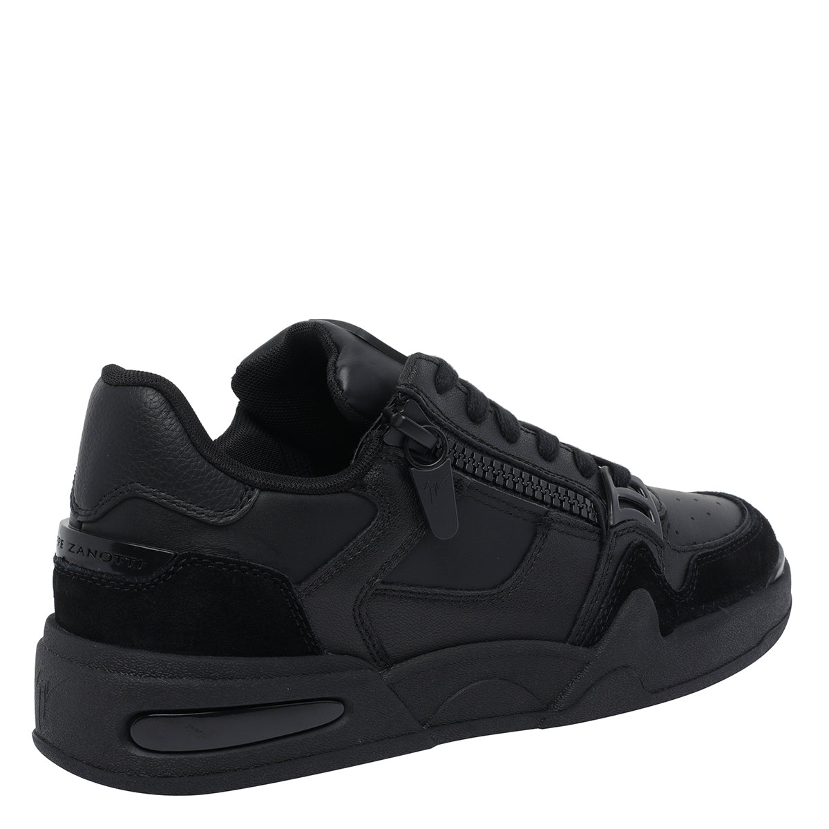 Giuseppe Zanotti Sneakers Black Calf Leather/rubber Sole