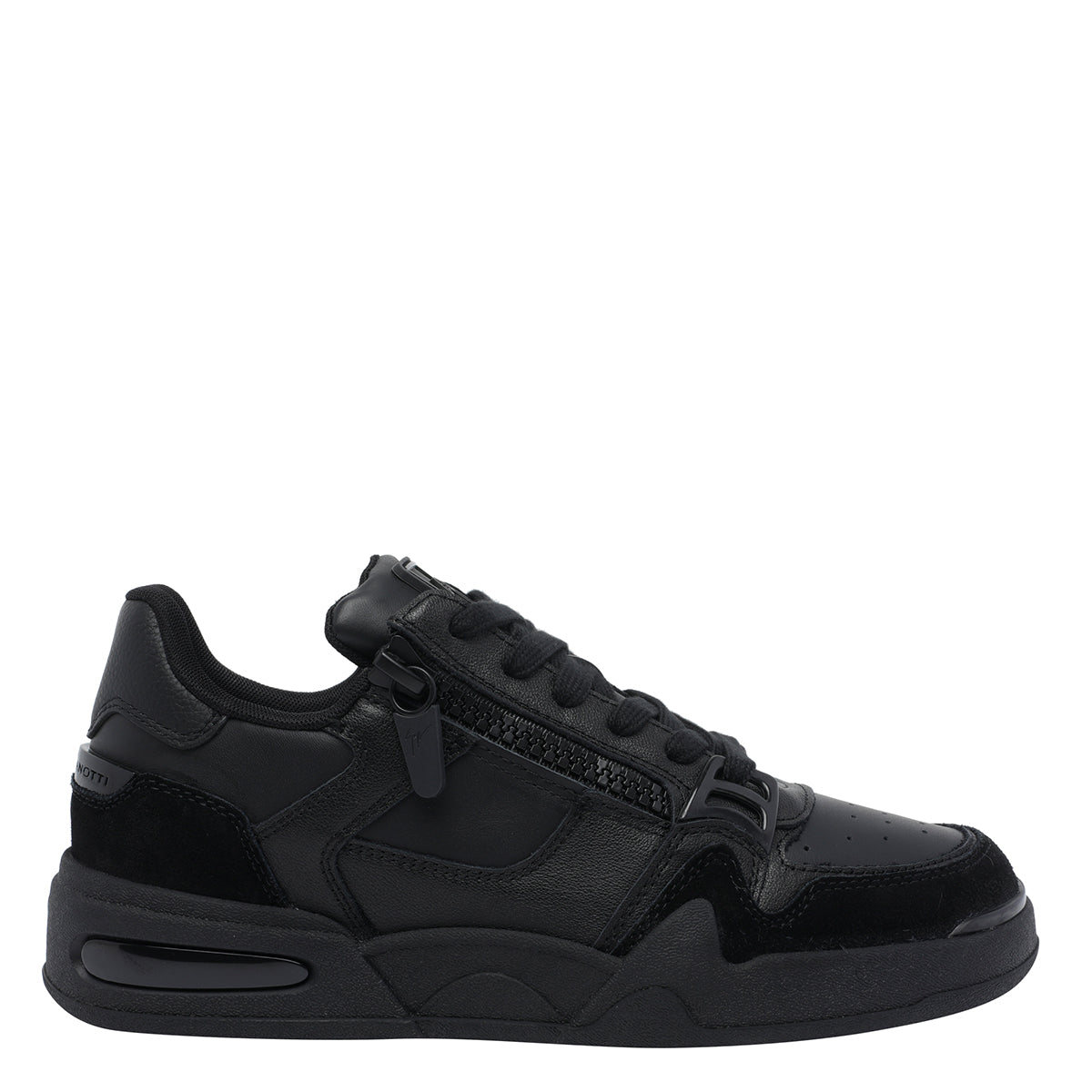 Giuseppe Zanotti Sneakers Black Calf Leather/rubber Sole