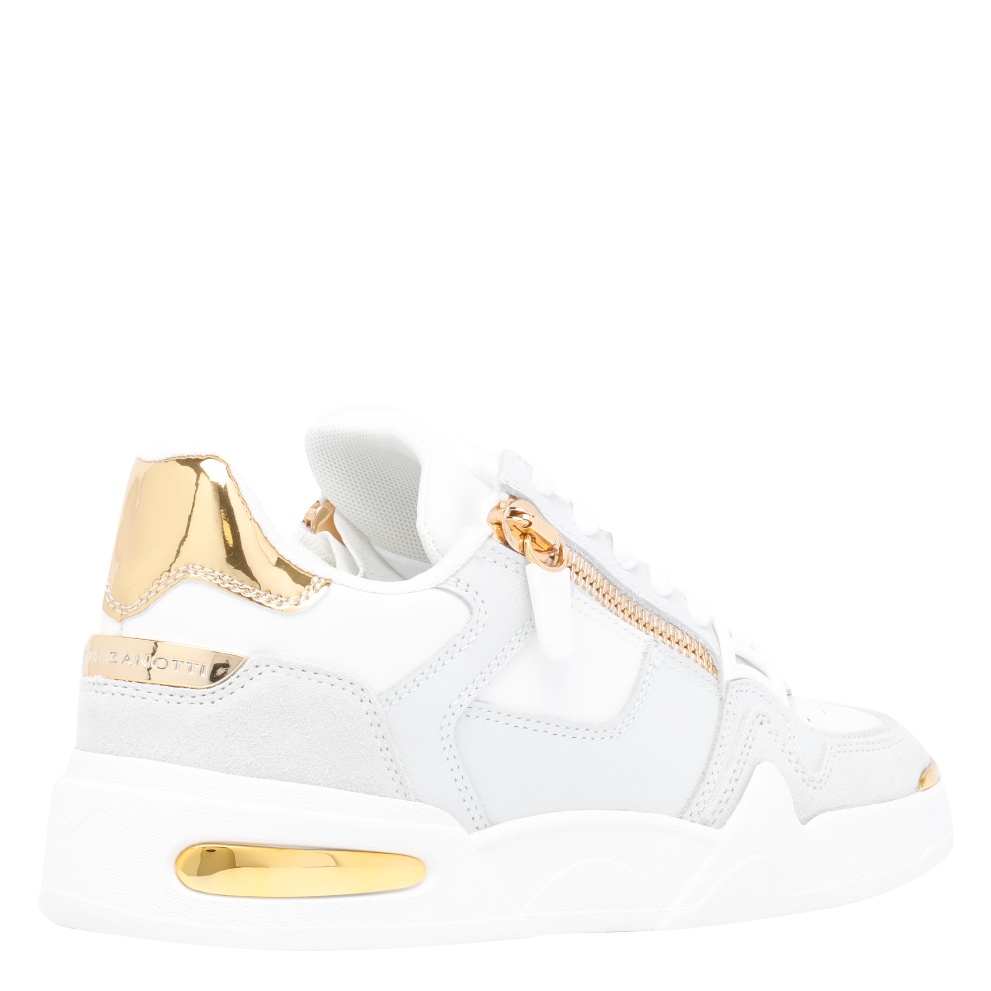 Giuseppe Zanotti Sneakers White Calf Leather/rubber Sole