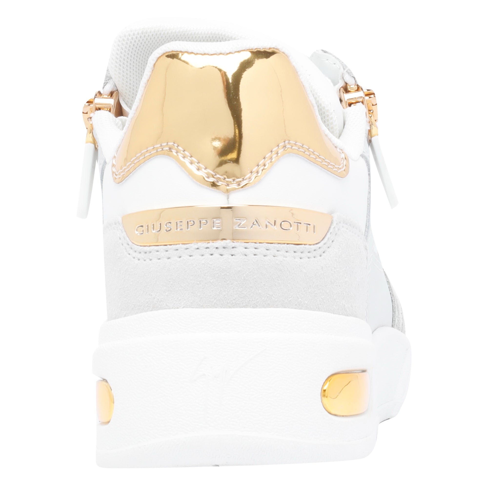 Giuseppe Zanotti Sneakers White Calf Leather/rubber Sole