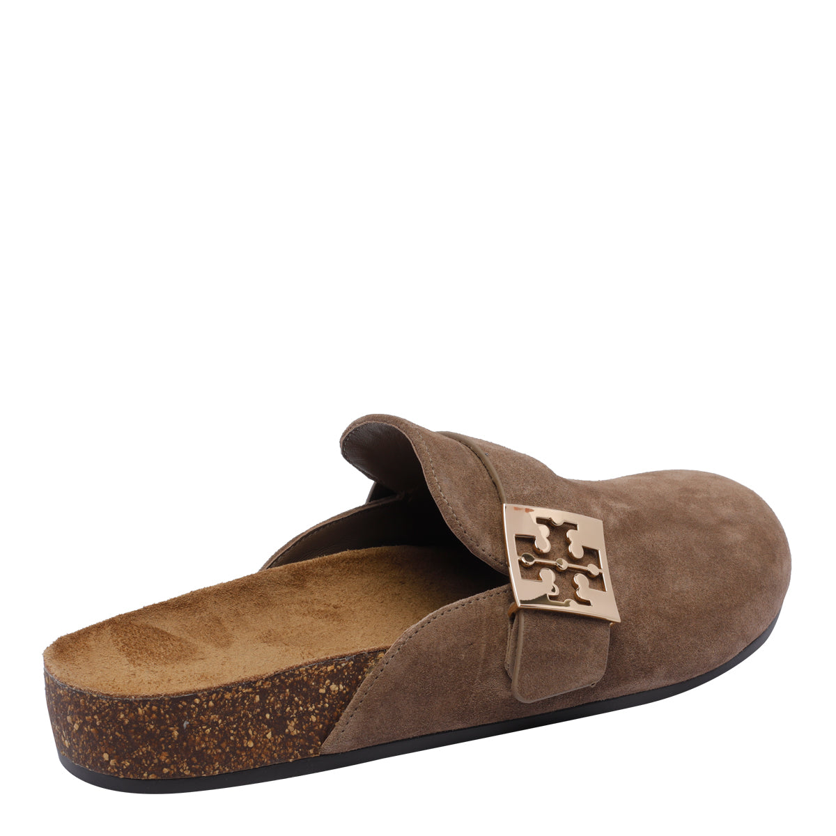 Tory Burch Sandals Brown Suede Leather/rubber Sole
