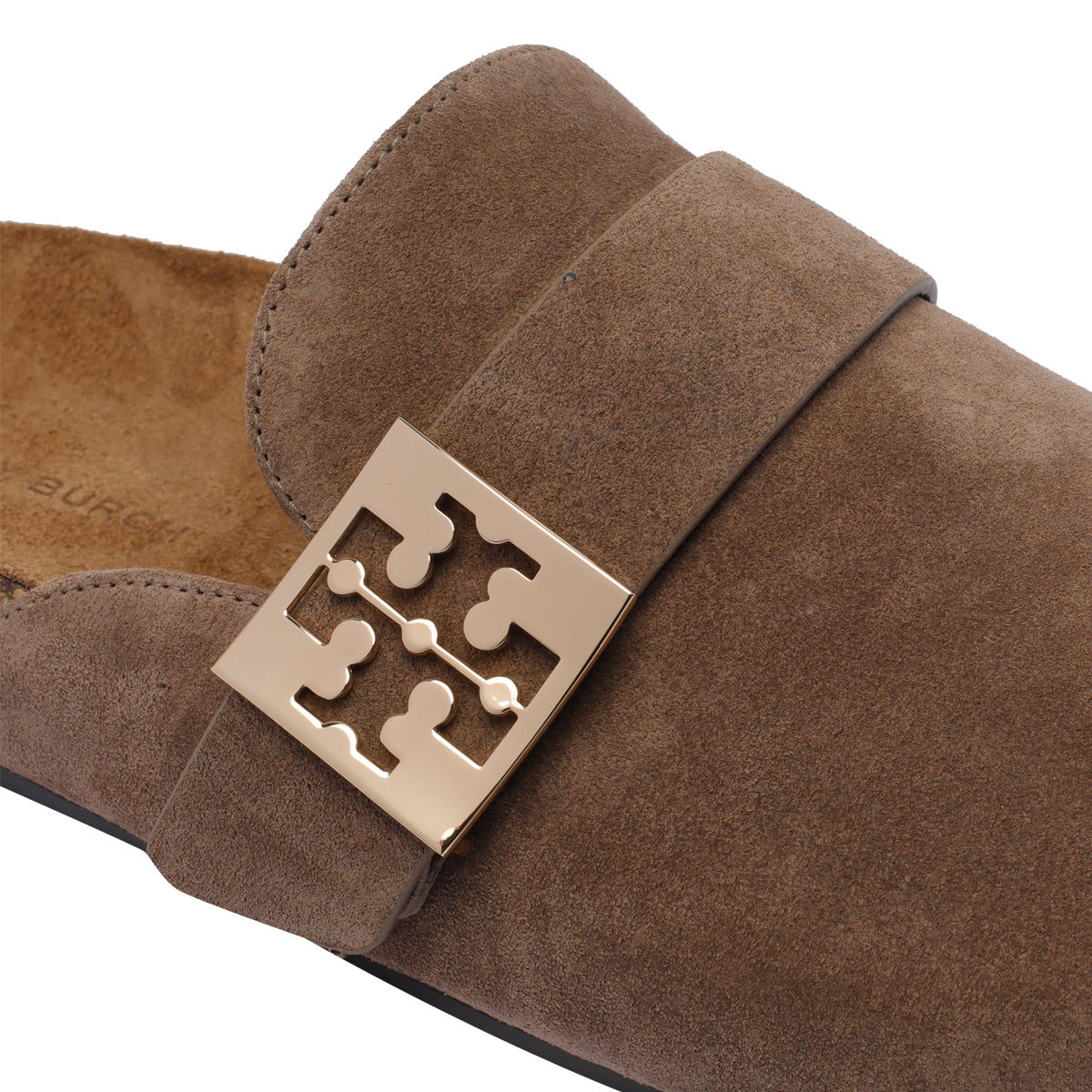Tory Burch Sandals Brown Suede Leather/rubber Sole