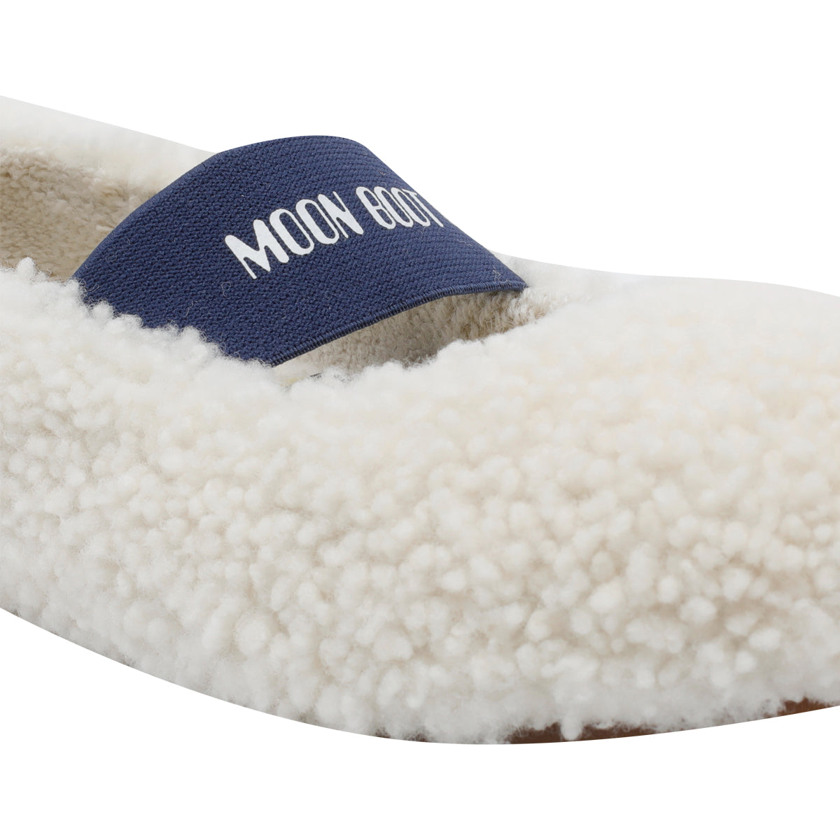 Moon Boot Flat shoes White Shearling/rubber Sole