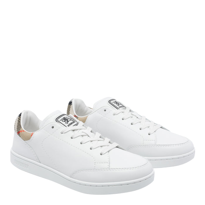 Burberry Sneakers White Calf Leather/rubber Sole