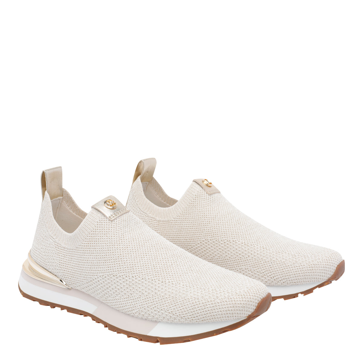 Michael Kors Sneakers Golden Fabric/rubber Sole