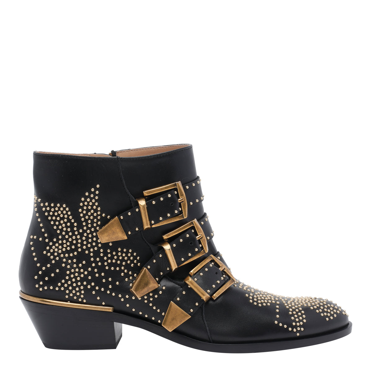 Chloè Boots Black Calf Leather/leather Sole