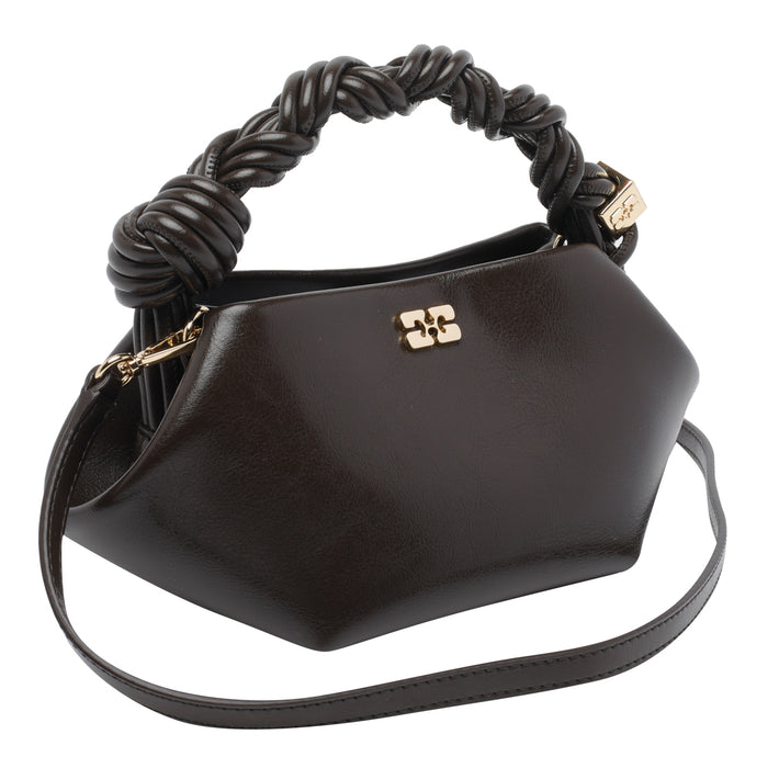 Ganni Bags Brown Polyurethane Polyester Cotton