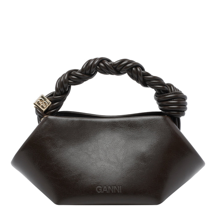 Ganni Bags Brown Polyurethane Polyester Cotton