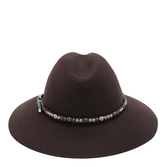 Golden Goose Hats Brown Wool