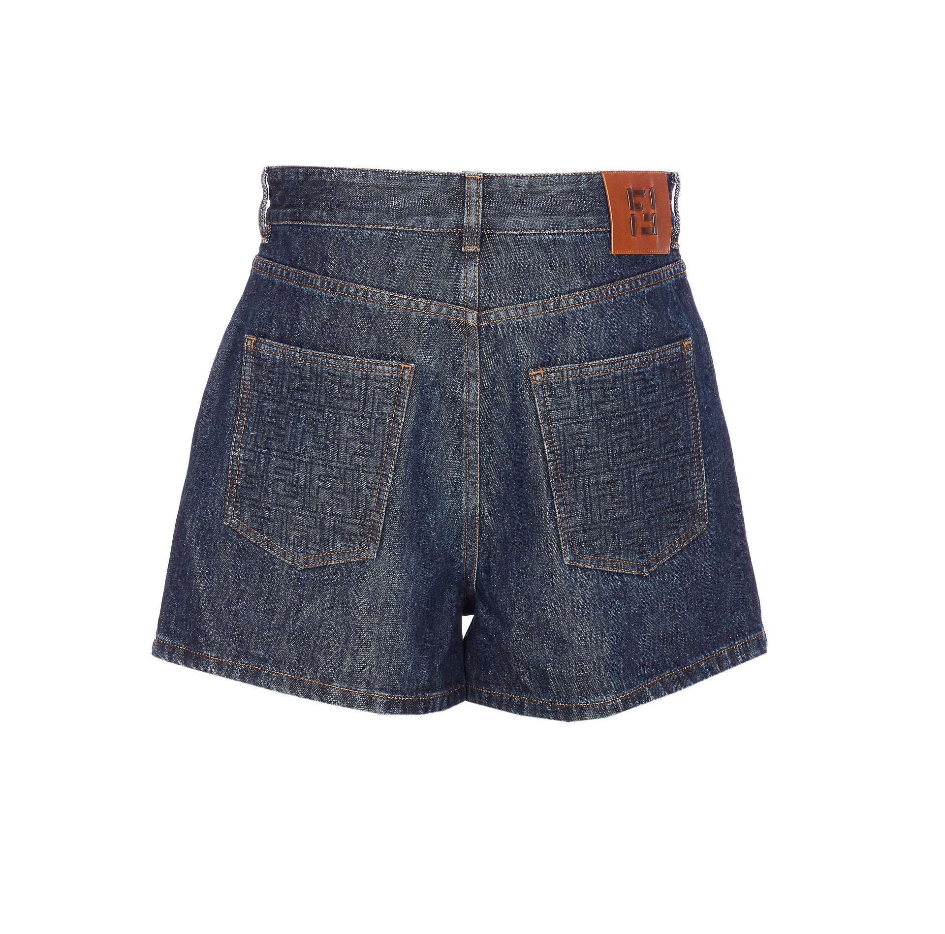 Fendi Shorts Blue Cotton