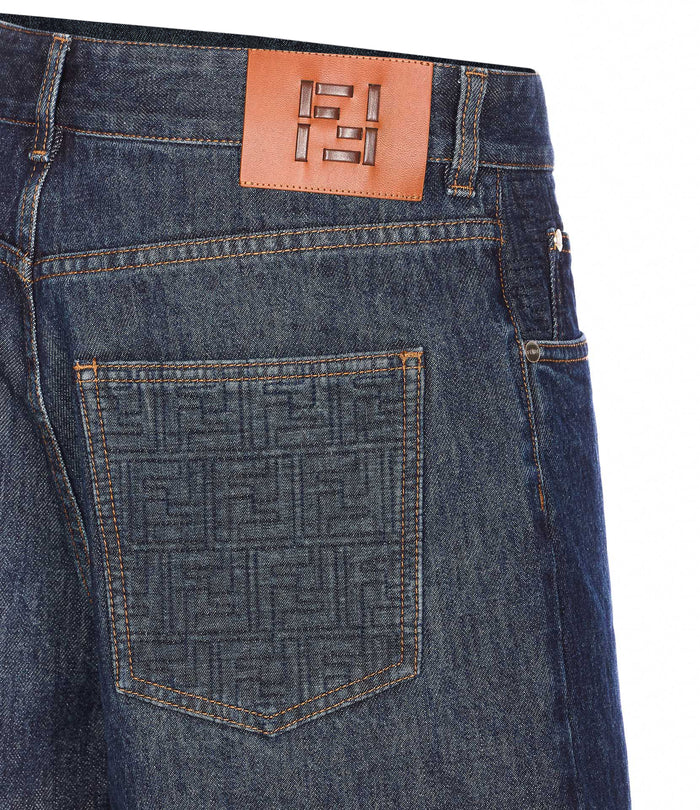 Fendi Shorts Blue Cotton