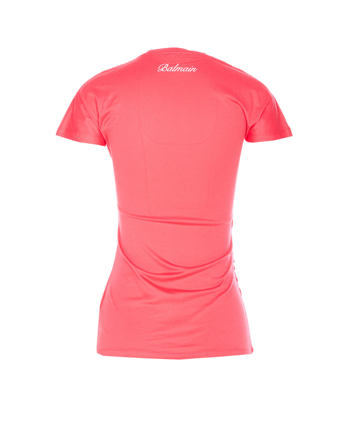 Balmain T-shirts and Polos Fuchsia Cotton