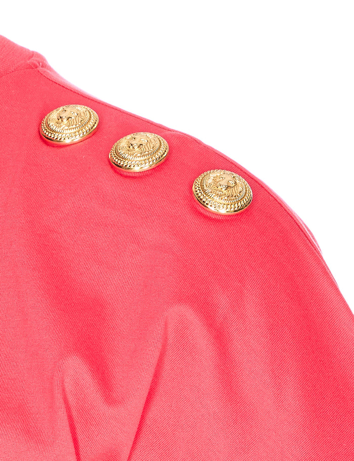 Balmain T-shirts and Polos Fuchsia Cotton