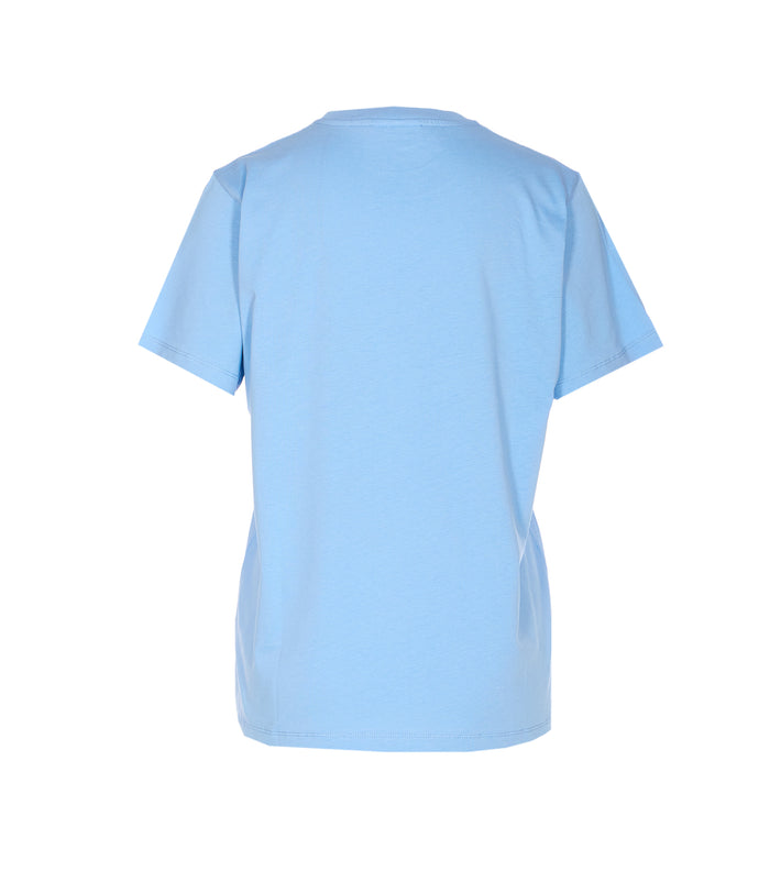 GANNI T-shirts and Polos Blue Organic Cotton