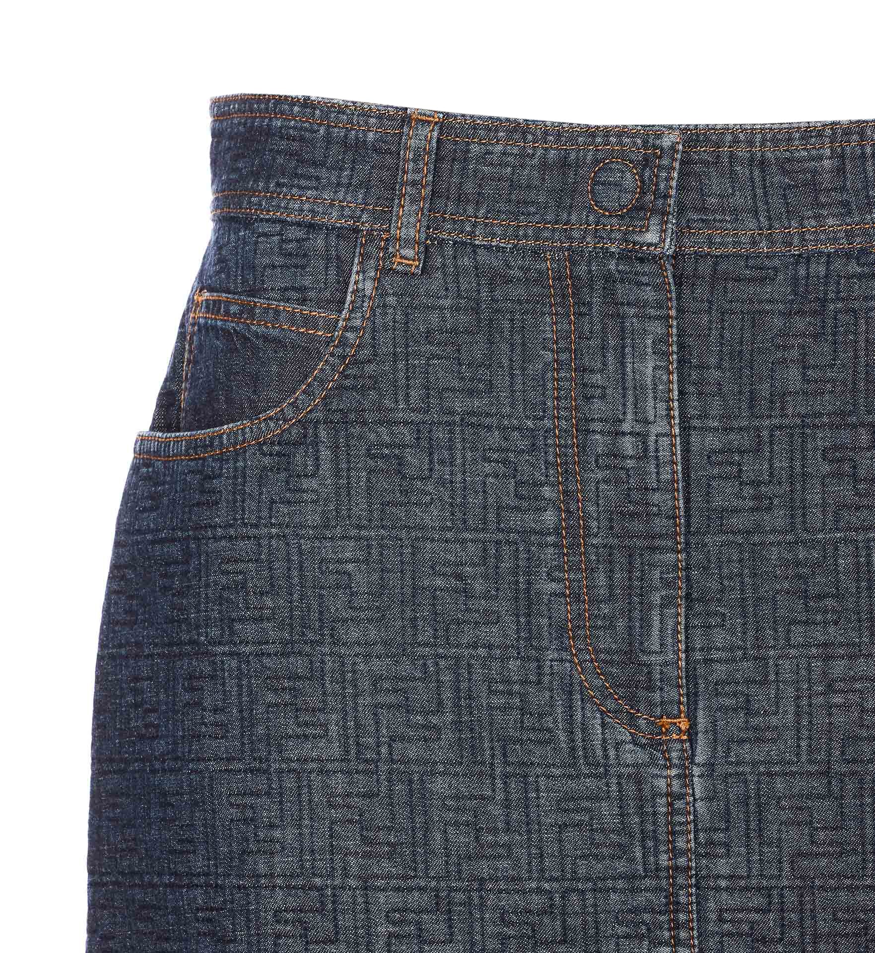 Fendi Skirts Blue Cotton