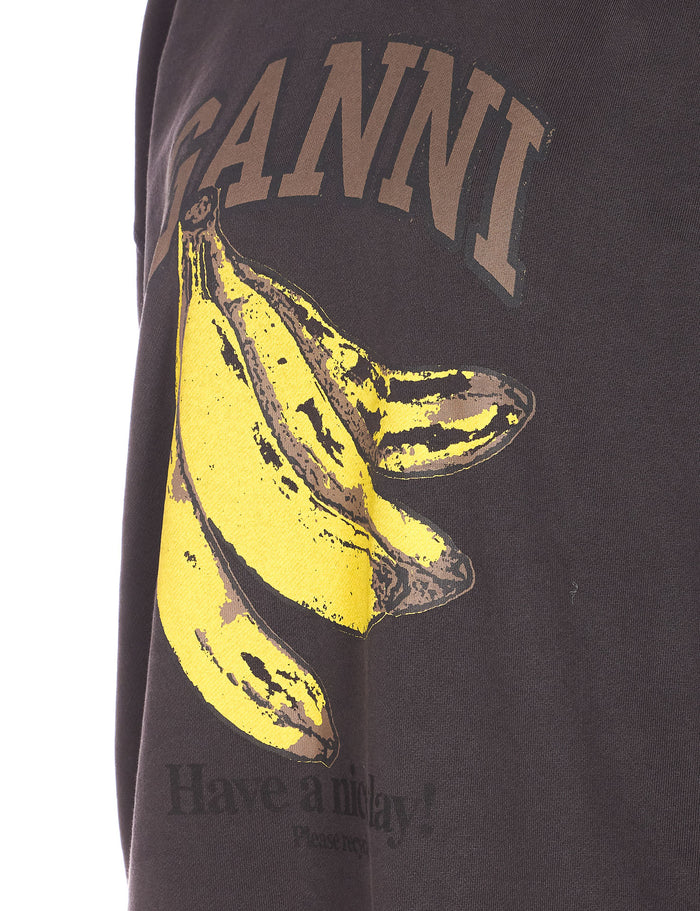 Ganni Sweaters Black Organic Cotton