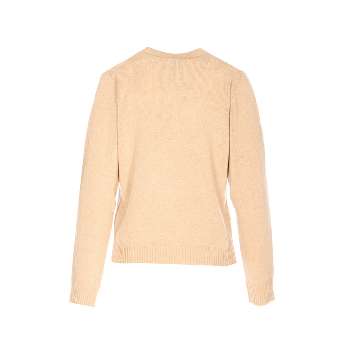 Ganni Sweaters Beige Recycled Wool