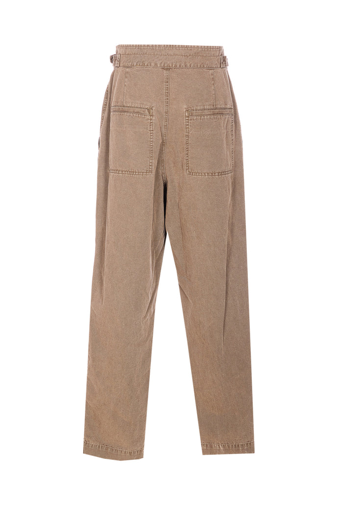 Isabel Marant Etoile Trousers Brown Cotton