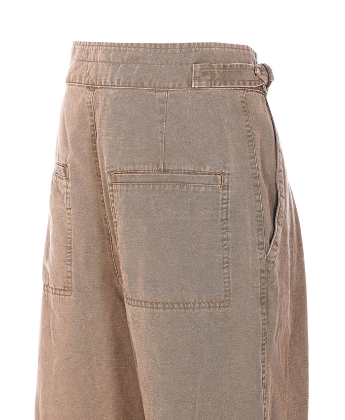 Isabel Marant Etoile Trousers Brown Cotton