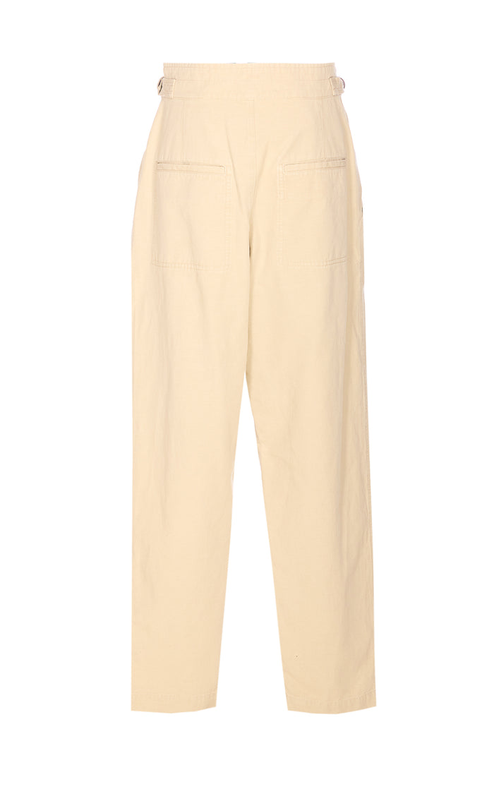 Isabel Marant Etoile Trousers Beige Cotton